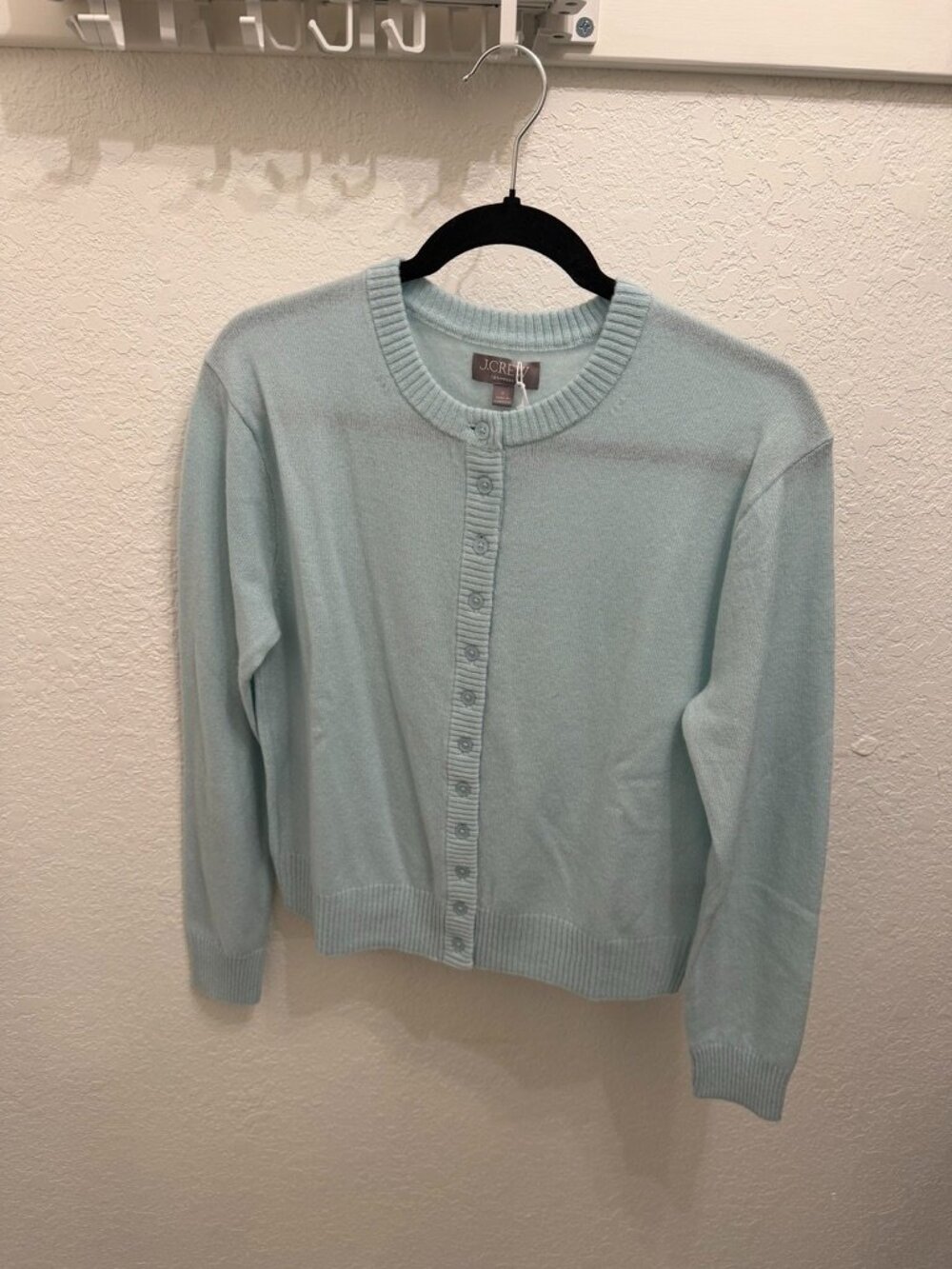 J. Crew Perfect Cashmere Cardigan | Light Blue | Small